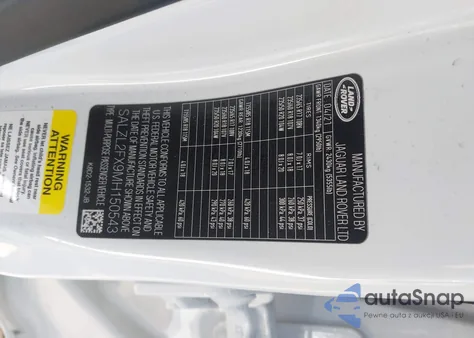 2021 Land Rover Range Rover Evoque R-Dynamic Se from USA, damaged, VIN SALZL2FX9MH150543